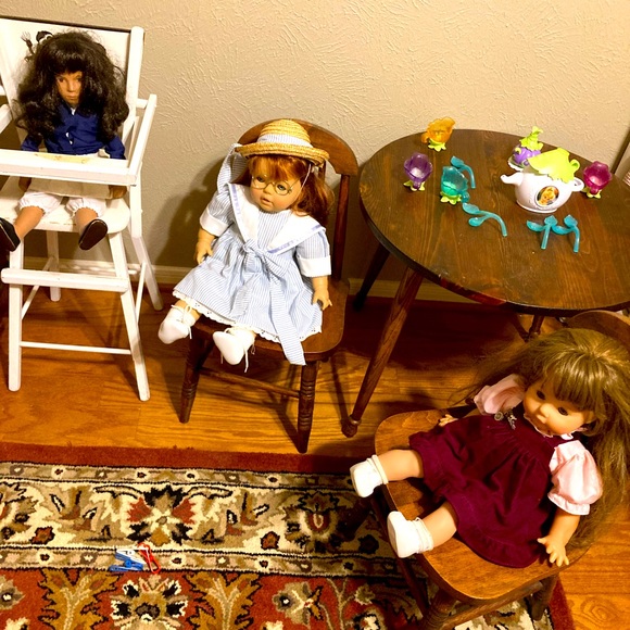 Baby doll tea ☕️ set and table and chairs 🪑! - Main Image